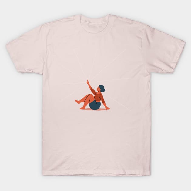 Yoga Position T-Shirt by London Colin